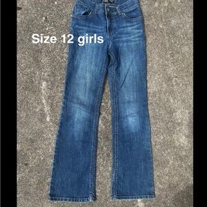 lei Girls Dark Blue Bootcut Jeans